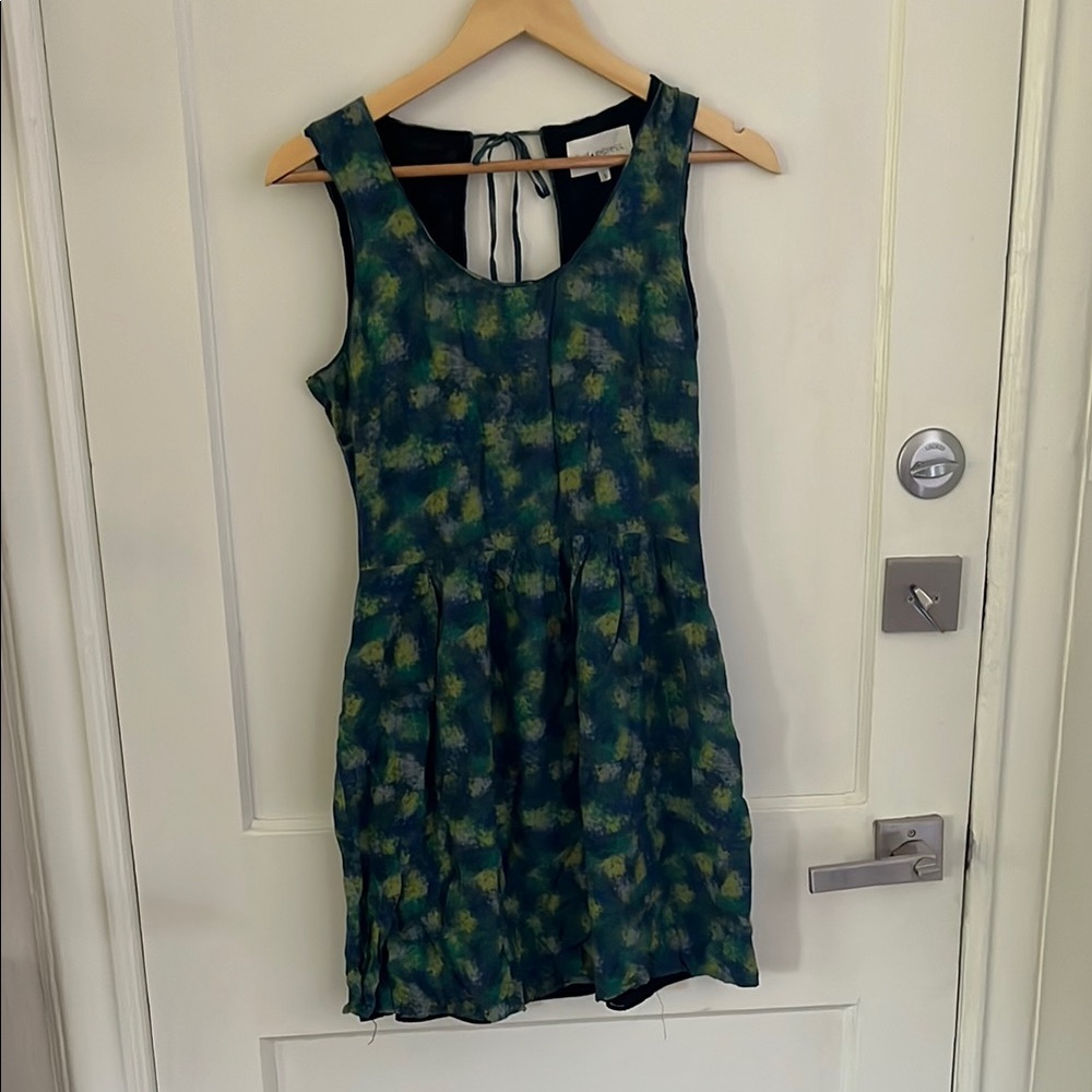 🇫🇷 Green and Blue Summer Dress